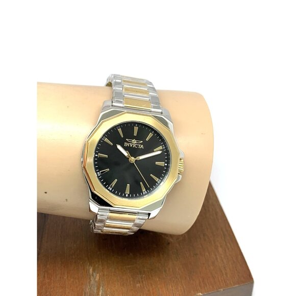 Invicta Women's Watch 48578 Speedway Quartz Black Dial Two Tone Steel 34mm - Picture 12 of 15